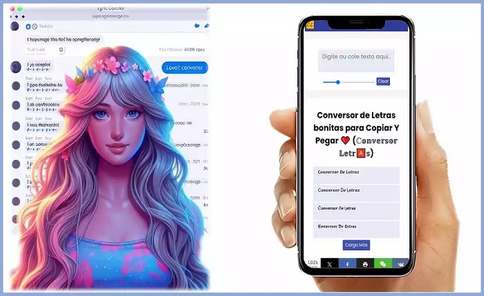 letras para facebook