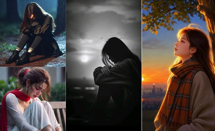 sad dp girl
