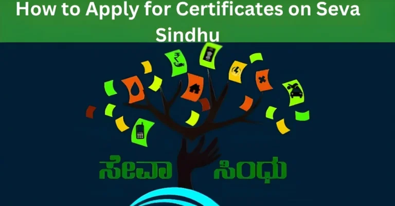 How to Apply for Certificates on Seva Sindhu
