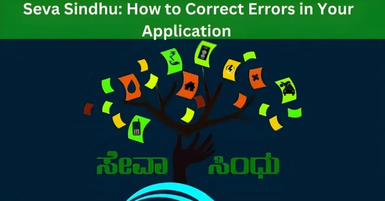 Seva Sindhu: How to Correct Errors in Your Application